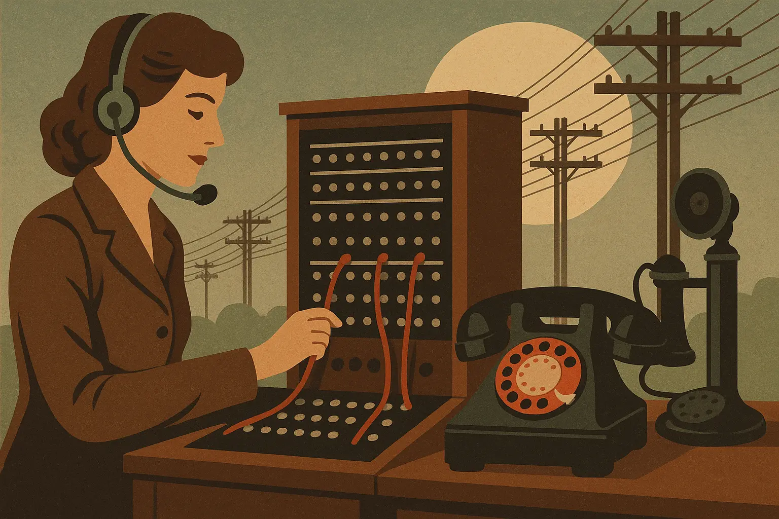 Vintage Cleveland telecommunications equipment from 1947