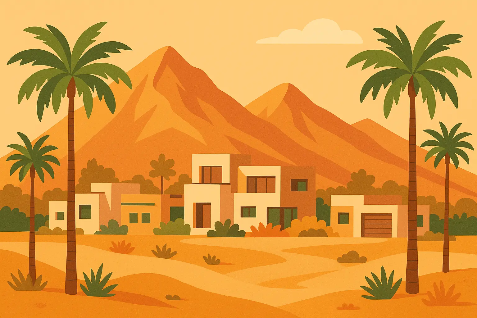 Desert communities in 951 area code region