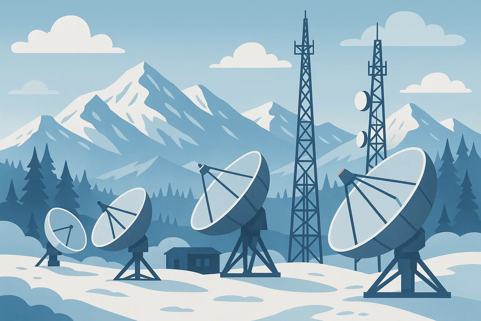 Alaska satellite communication infrastructure