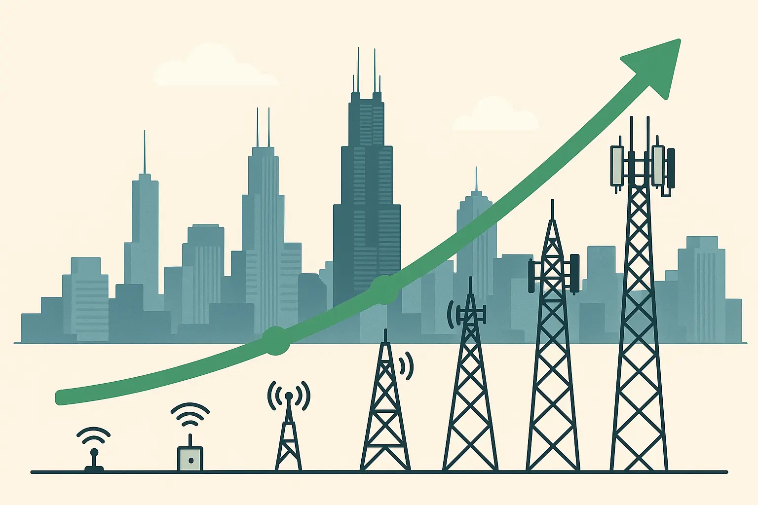 Future communication technology for Chicago