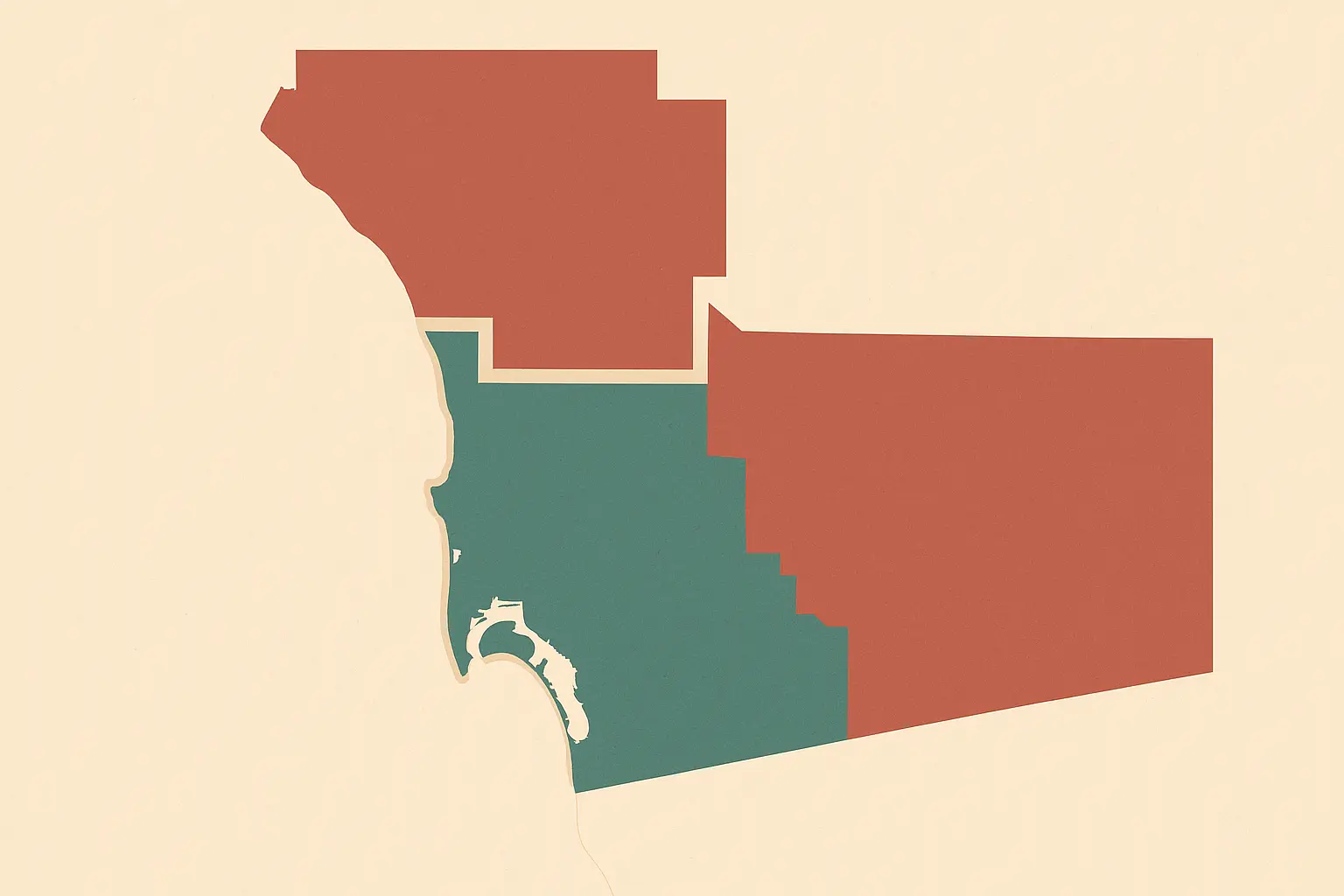 619 area code coverage map San Diego County