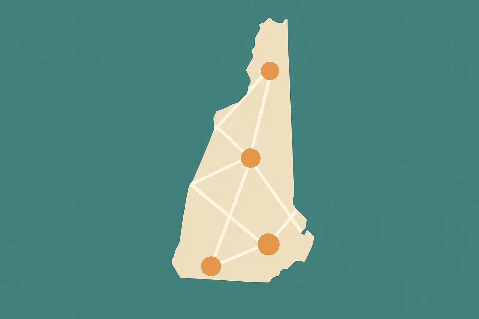 New Hampshire single area code coverage map
