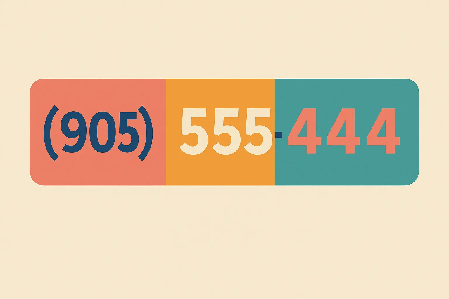 Phone number assignment process diagram for 905 area code