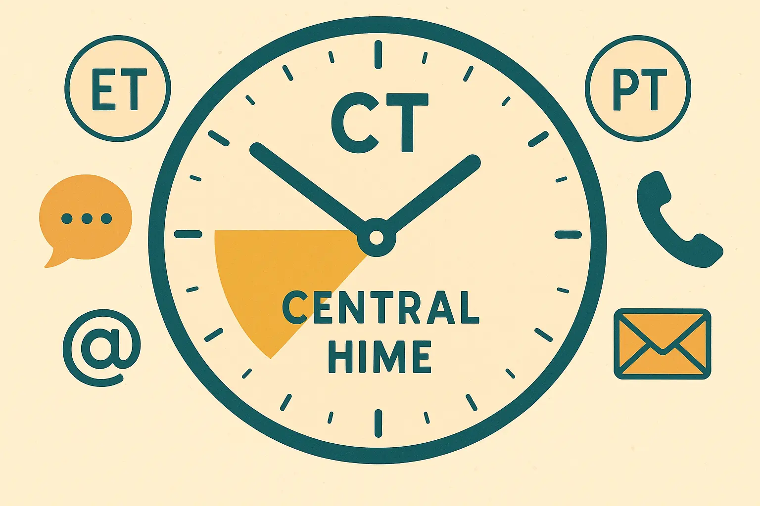 Central Time Zone business hours advantage chart