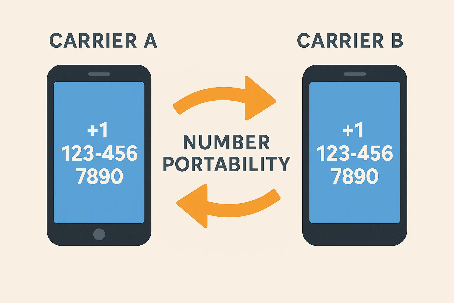 Phone number porting process